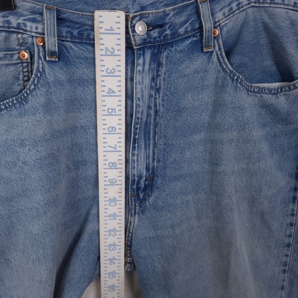 Levi's 565 Loose Fit Jeans Mens 38x32 Fits 40x30 Light Wash Denim Baggy Y2K